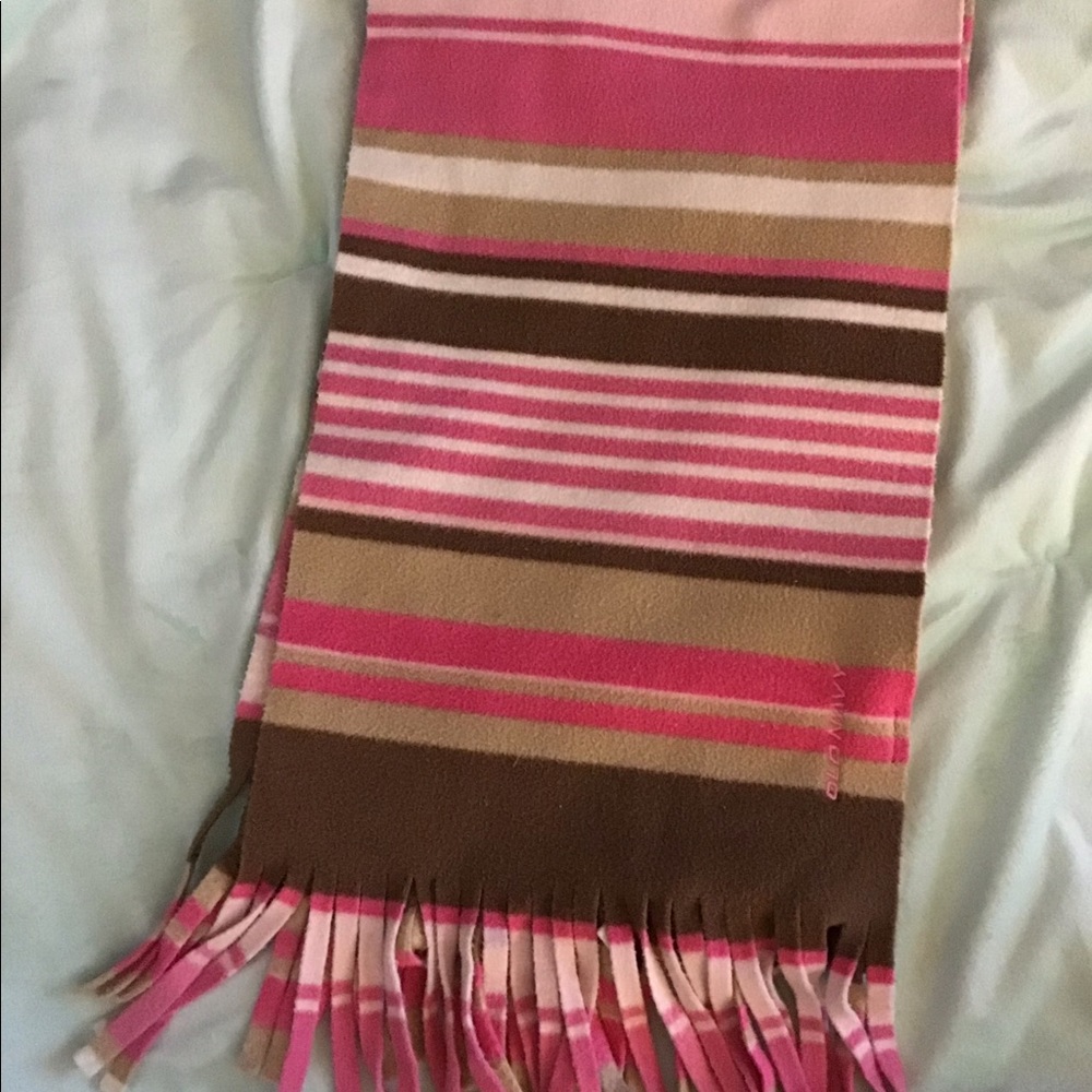 Old Navy Fleece Brown & Pink Scarf.